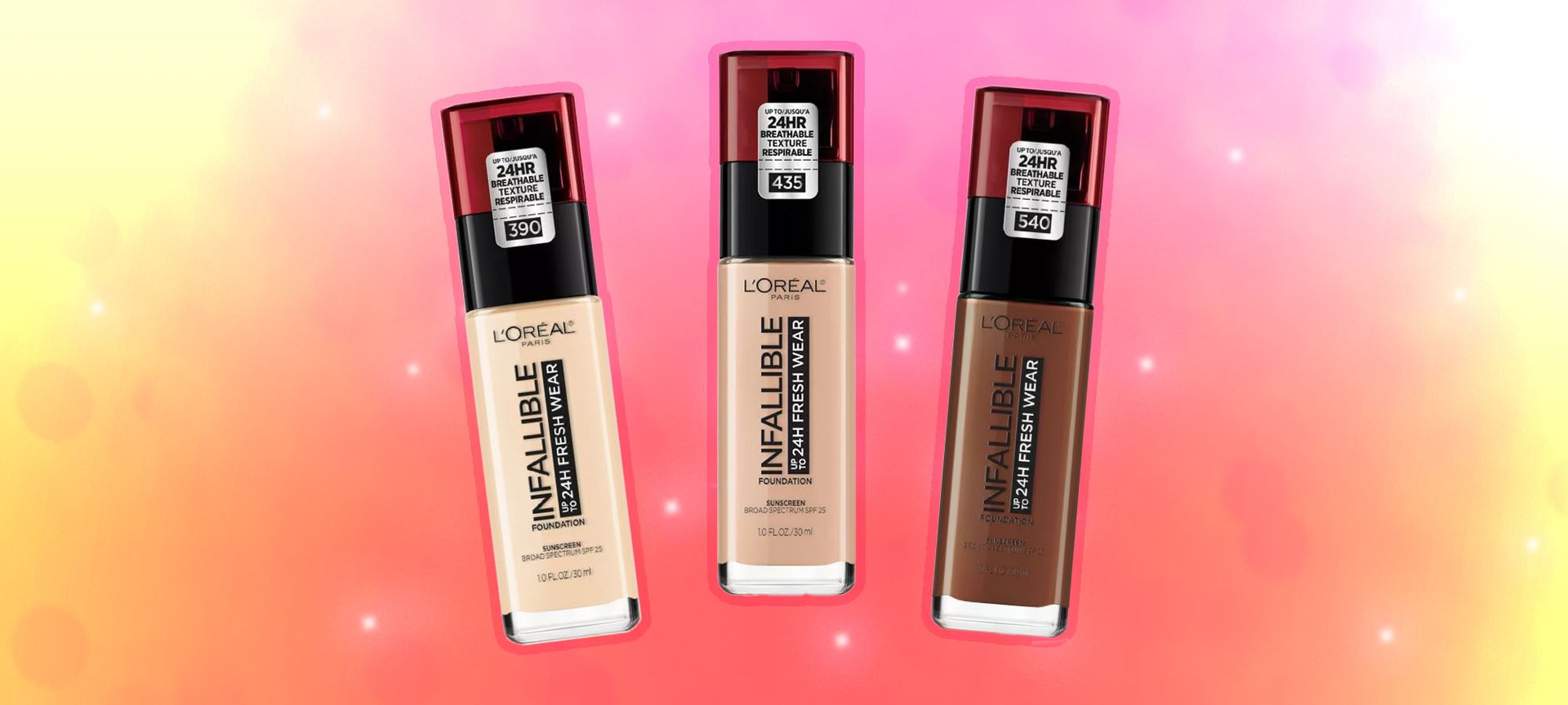 Fresh Wear Foundation Swatches